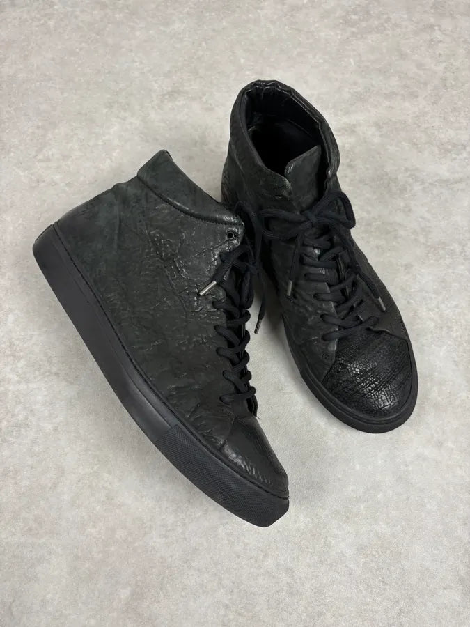 The Last Conspiracy Horse Hide High Top Black Sneakers Iomomsp 4
