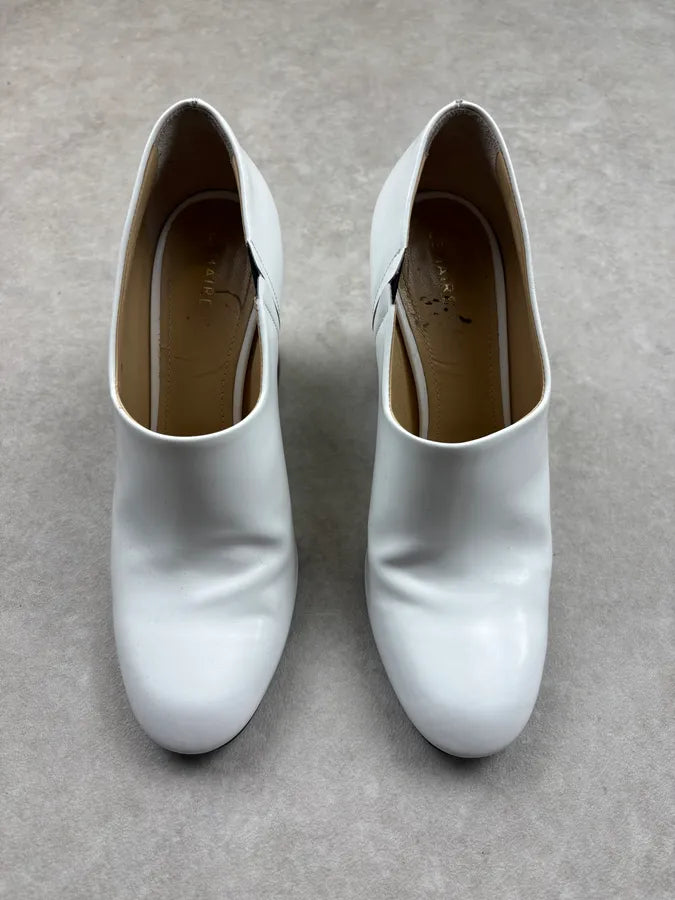 Lemaire White Minimalist Leather Heels  ZwUqFEj 1