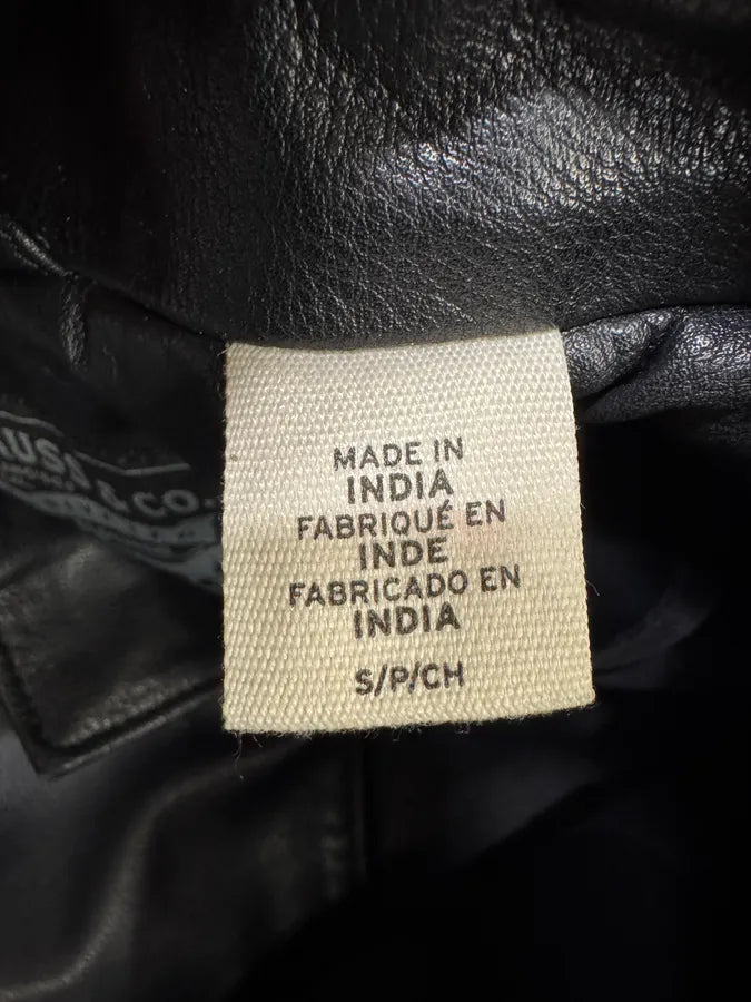 Levi’s Black Bovine Leather Shirt (S) SLiWZIL 10