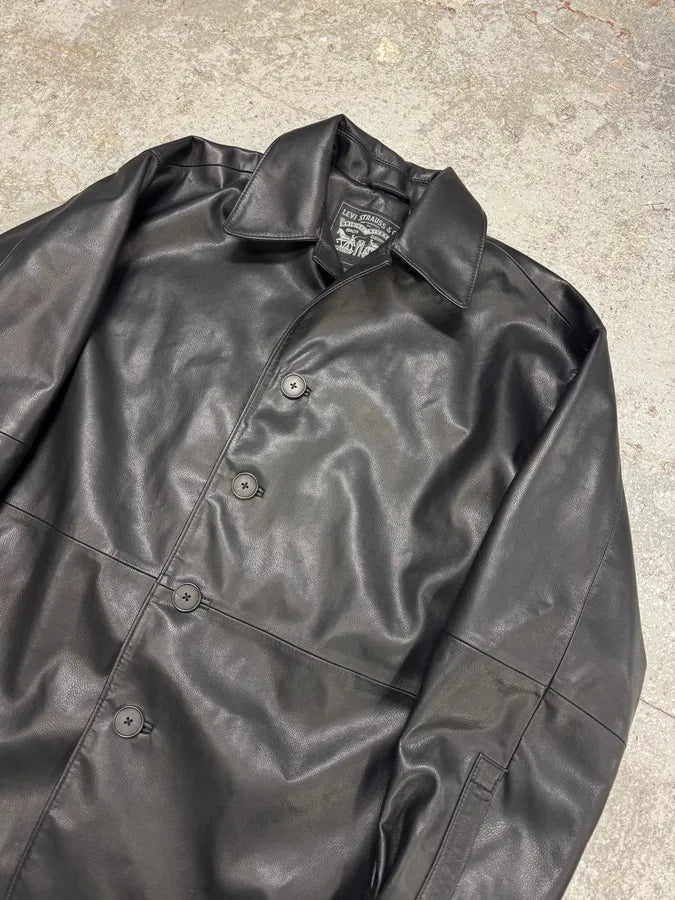 Levi’s Black Bovine Leather Shirt (S) SLiWZIL 3