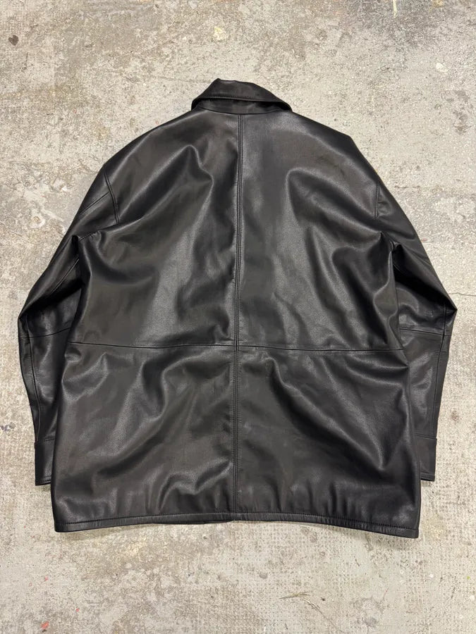 Levi’s Black Bovine Leather Shirt (S) SLiWZIL 4