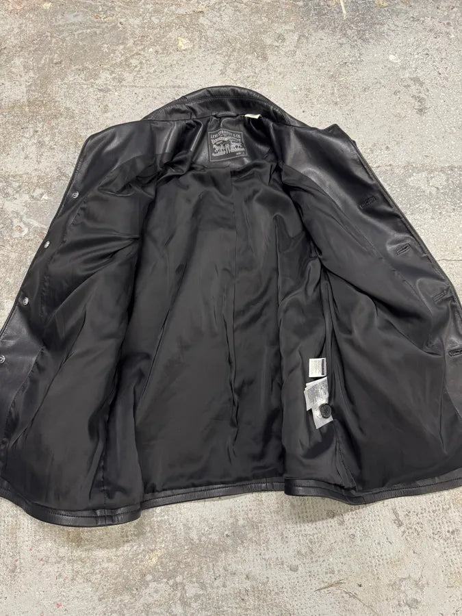 Levi’s Black Bovine Leather Shirt (S) SLiWZIL 5