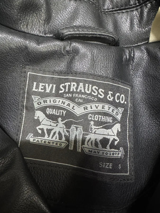 Levi’s Black Bovine Leather Shirt (S) SLiWZIL 6