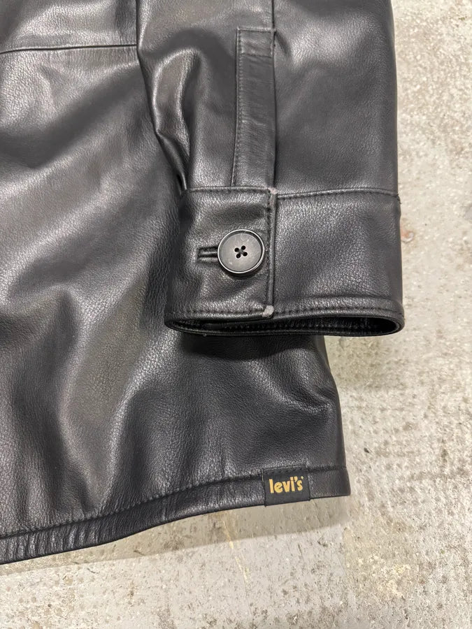 Levi’s Black Bovine Leather Shirt (S) SLiWZIL 7