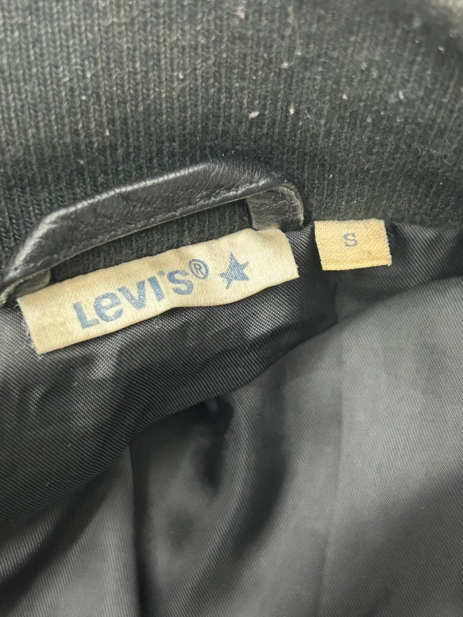 Levis Black Leather Multi-Pocket Jacket aOMANeJ 8