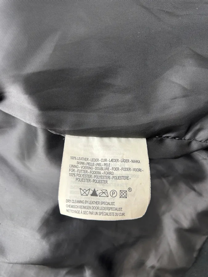 Levis Black Leather Multi-Pocket Jacket aOMANeJ 7