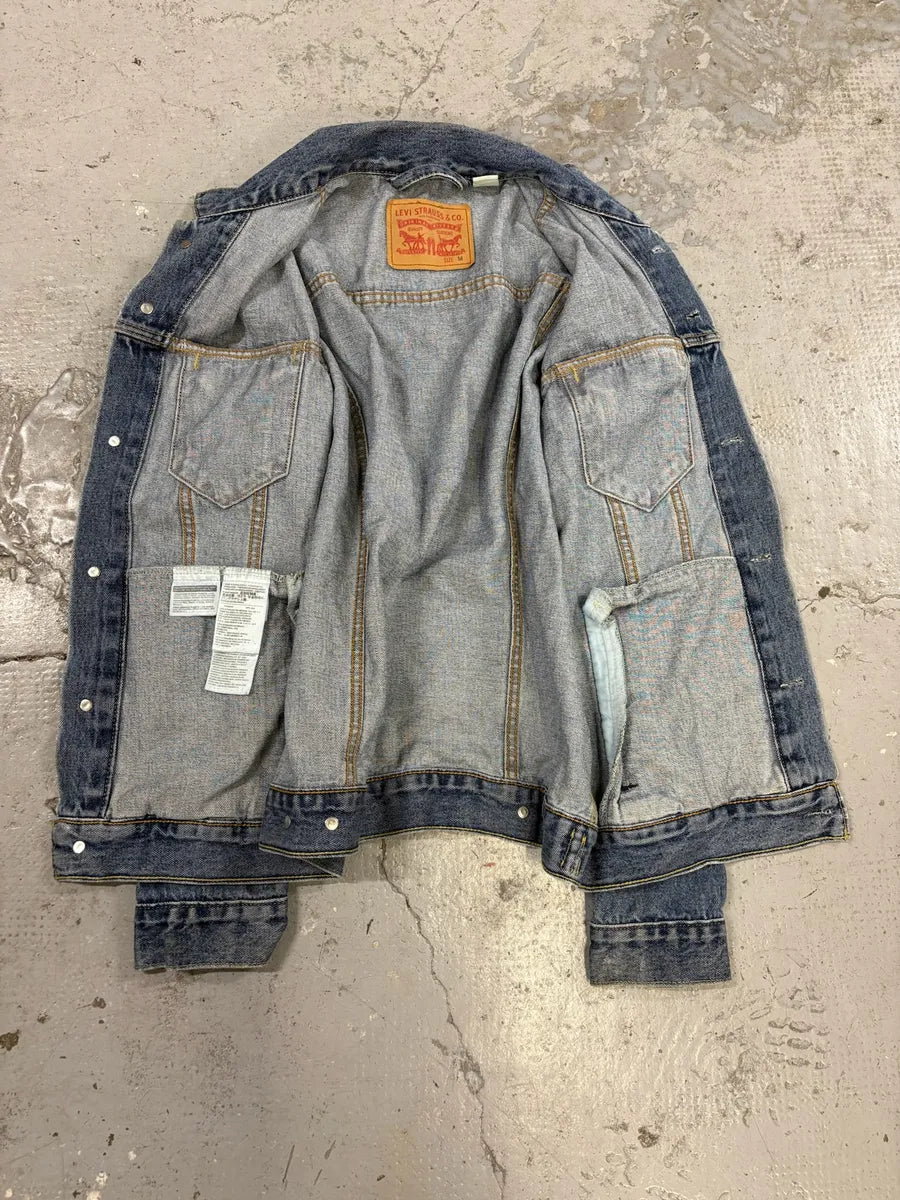 Levi’s Blue Brut Buttoned Denim Trucker Jacket CAjSdtv 2
