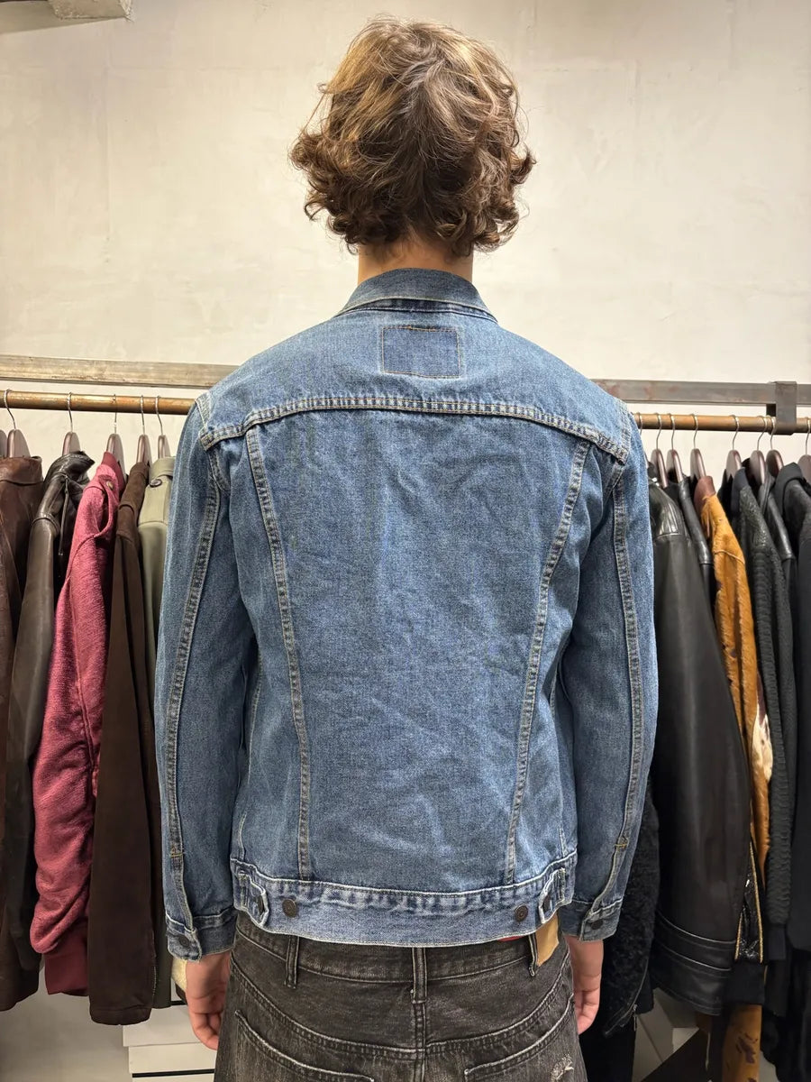 Levi’s Blue Brut Buttoned Denim Trucker Jacket CAjSdtv 4