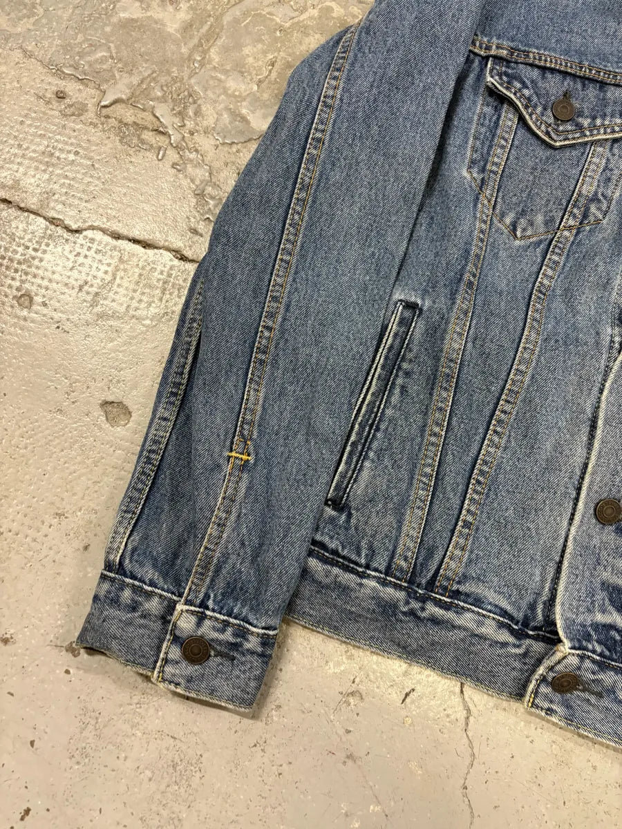 Levi’s Blue Brut Buttoned Denim Trucker Jacket CAjSdtv 5