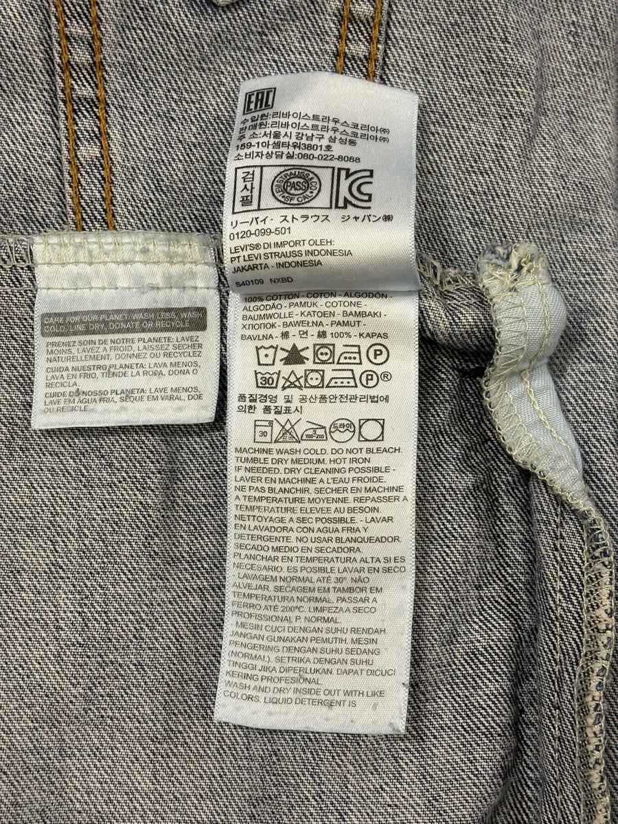 Levi’s Blue Brut Buttoned Denim Trucker Jacket CAjSdtv 8