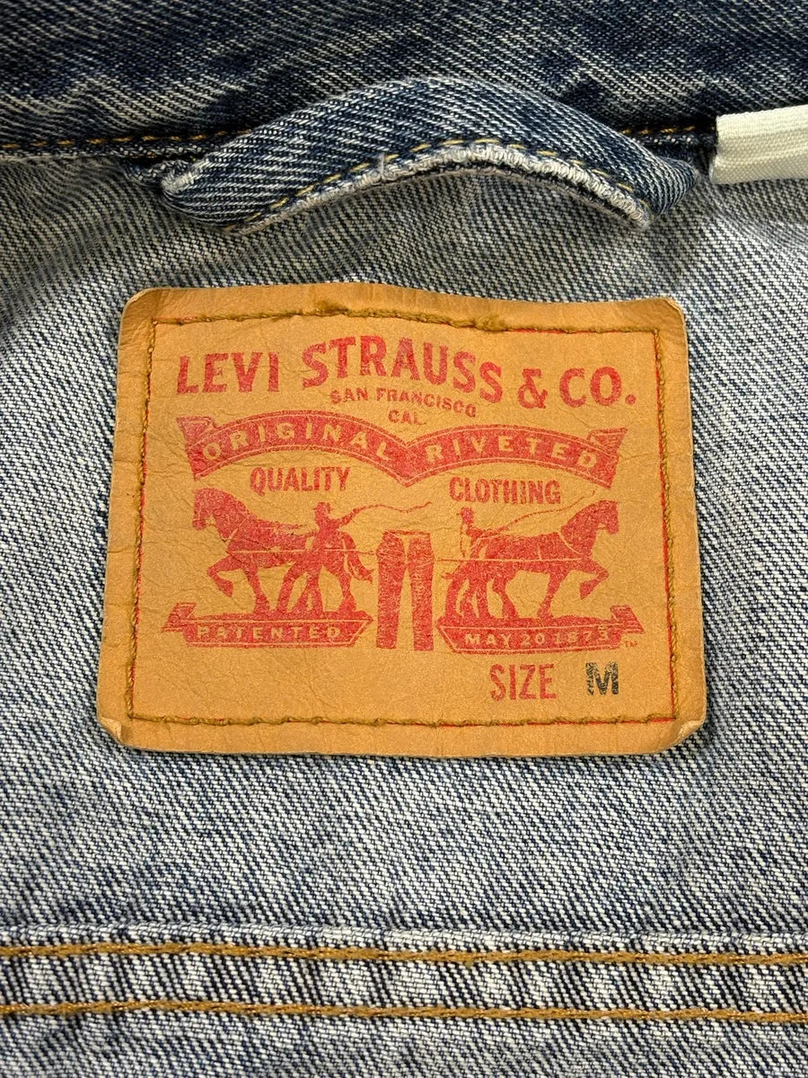 Levi’s Blue Brut Buttoned Denim Trucker Jacket CAjSdtv 9