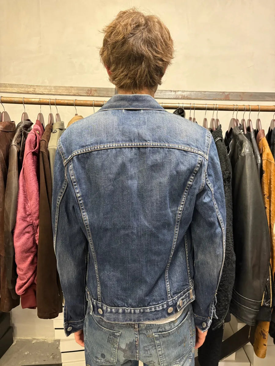 Levi’s Blue Brut Buttoned Denim Trucker Jacket YcpBgyd 2