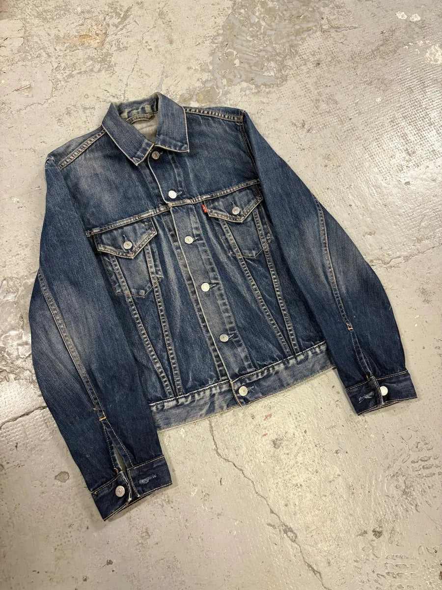 Levi’s Blue Brut Buttoned Denim Trucker Jacket YcpBgyd 3