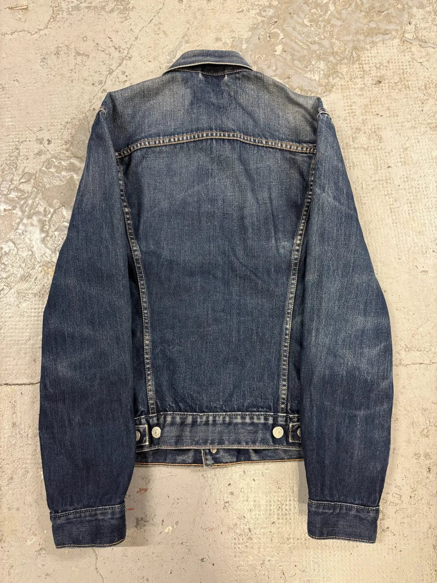 Levi’s Blue Brut Buttoned Denim Trucker Jacket YcpBgyd 4