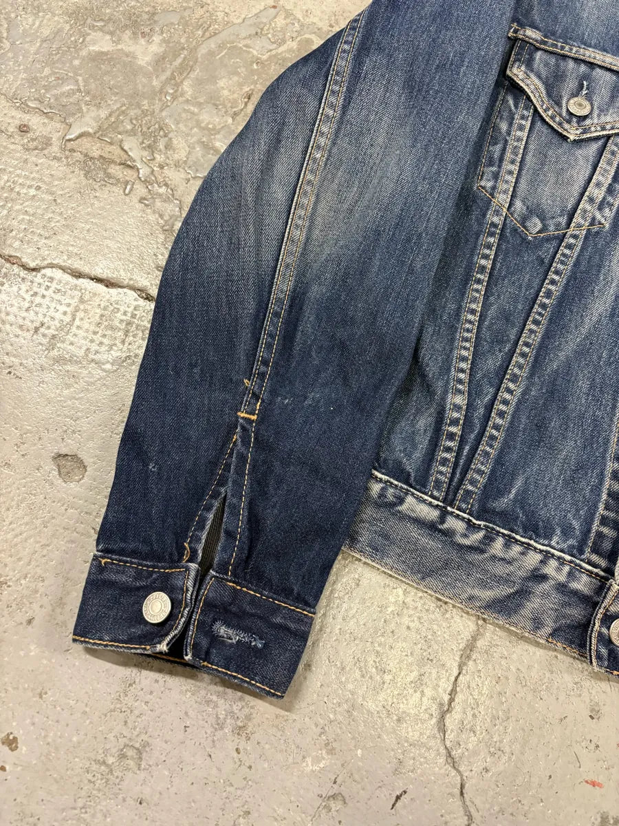 Levi’s Blue Brut Buttoned Denim Trucker Jacket YcpBgyd 5