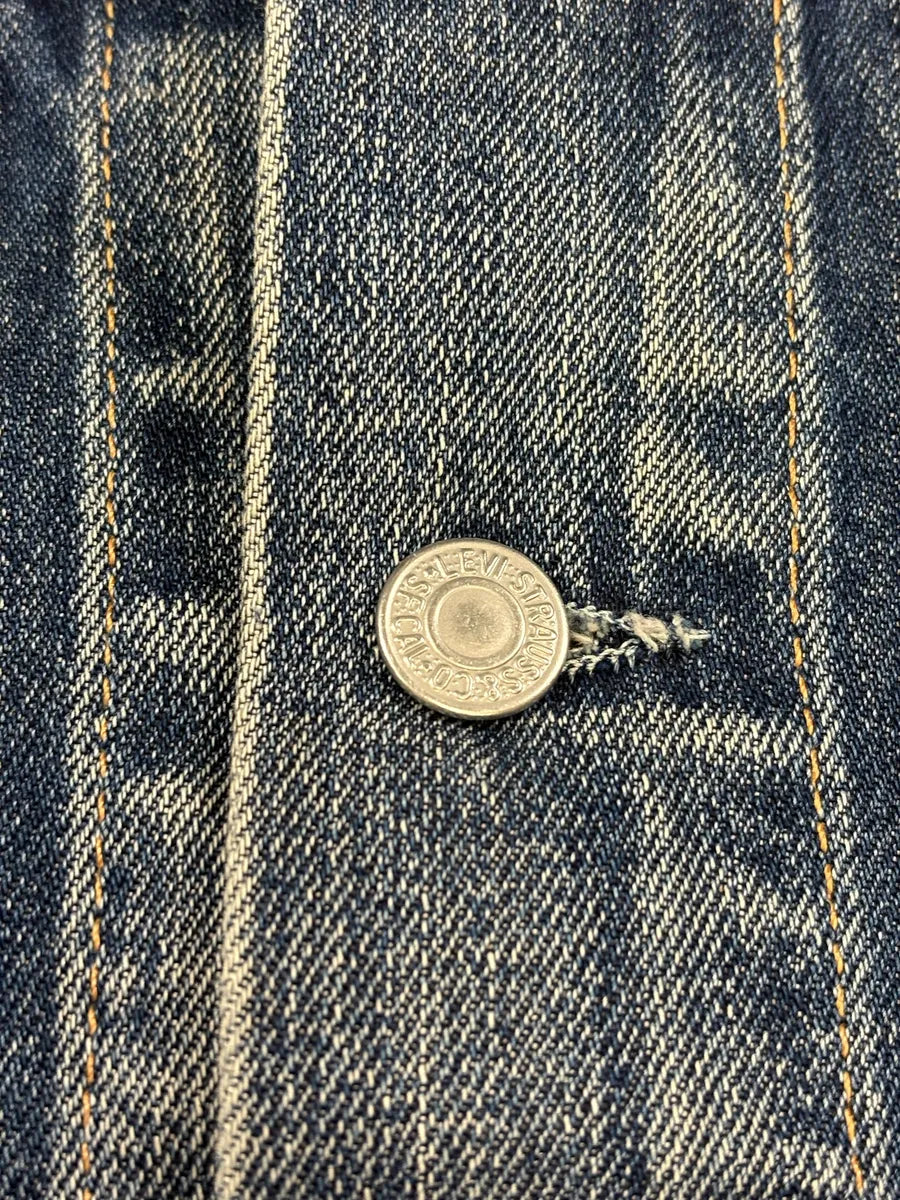 Levi’s Blue Brut Buttoned Denim Trucker Jacket YcpBgyd 6