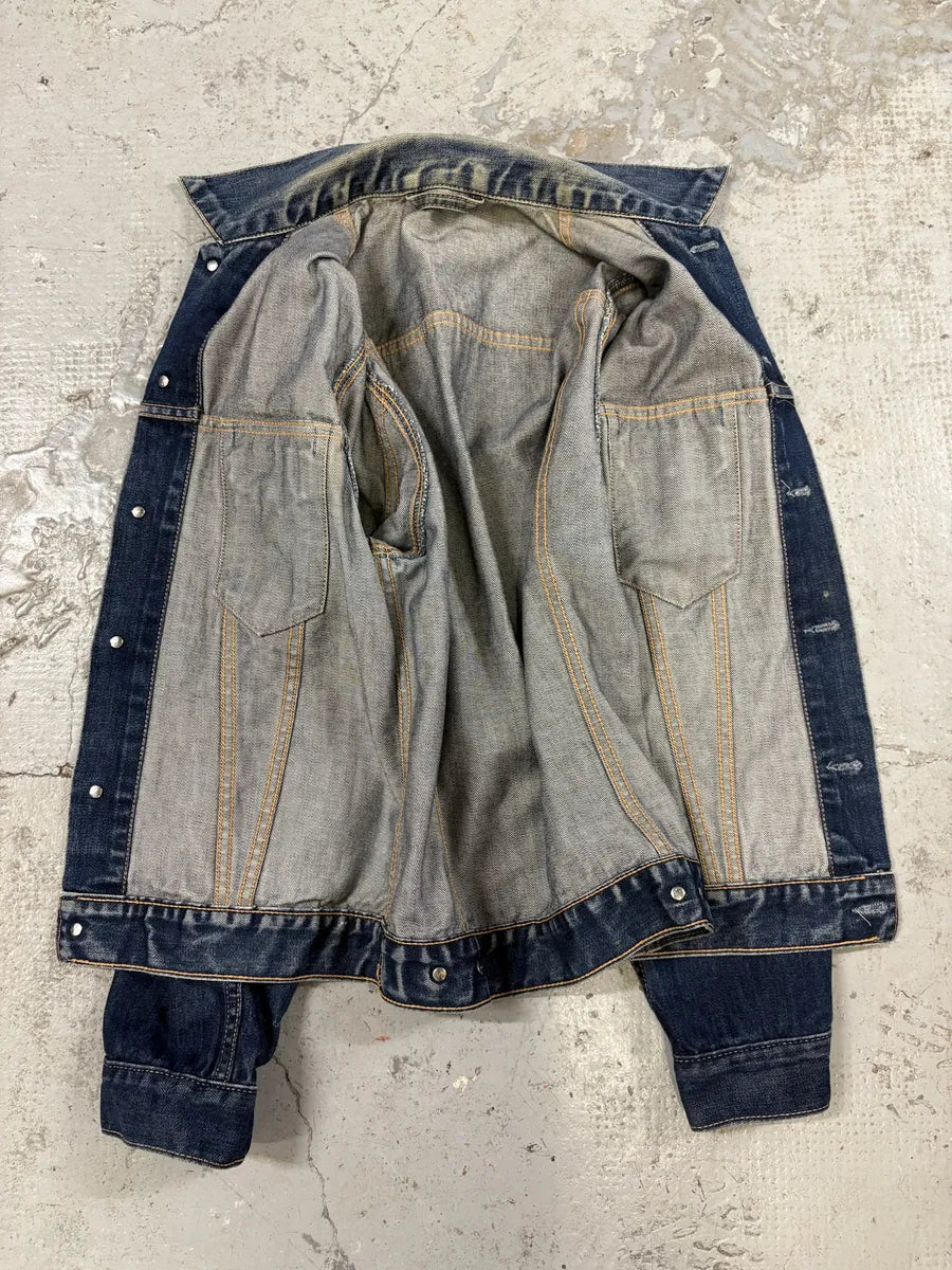 Levi’s Blue Brut Buttoned Denim Trucker Jacket YcpBgyd 9