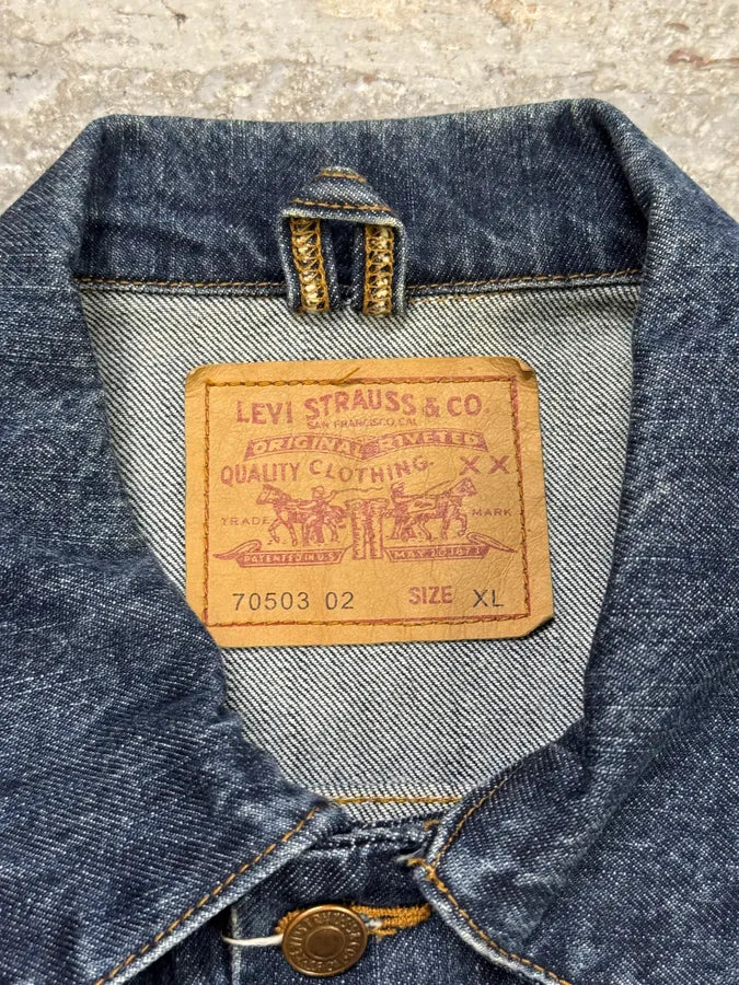 Levi’s Classic Trucker Blue Denim Jacket vCNBoRC 4