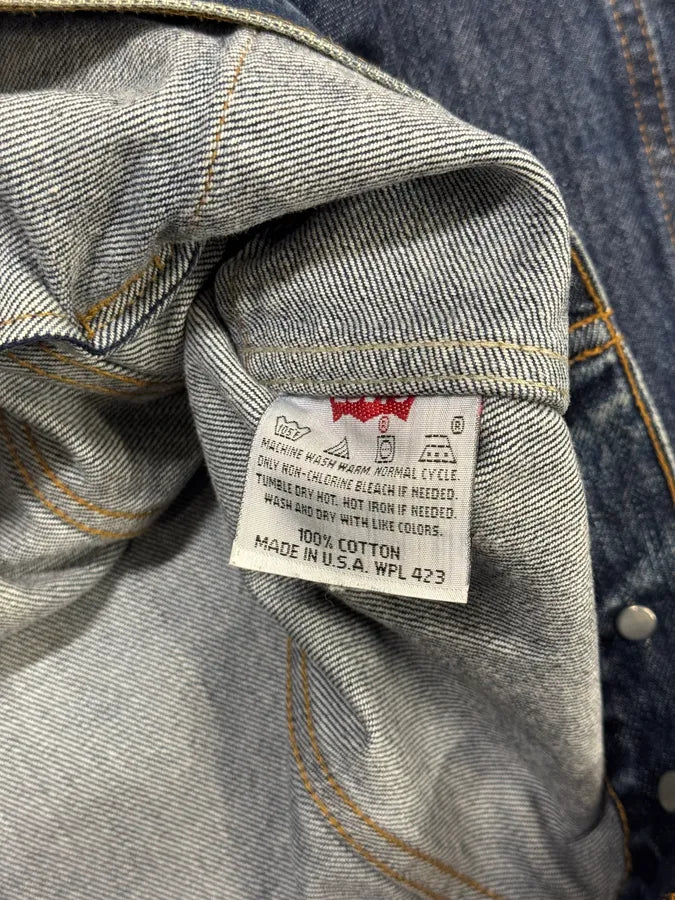 Levi’s Classic Trucker Blue Denim Jacket vCNBoRC 7