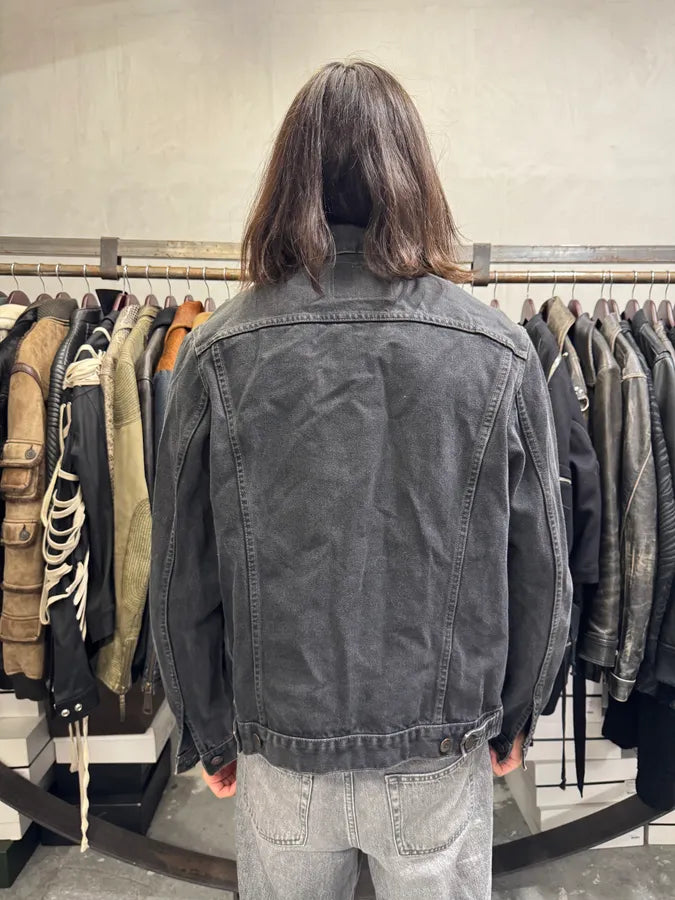 Levi’s Dark Grey Brut Buttoned Denim Trucker Jacket PQkYZMF 2