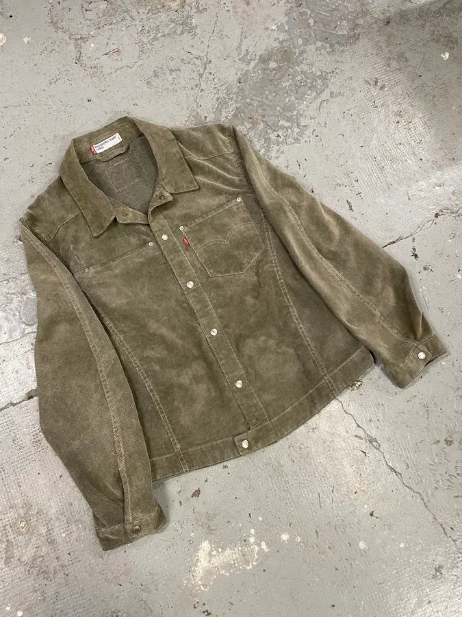 Levi’s Engineered Grey Corduroy Structured Jacket (M/L) sCDCwJE 3