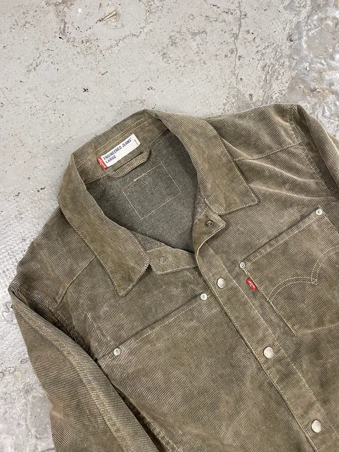 Levi’s Engineered Grey Corduroy Structured Jacket (M/L) sCDCwJE 4