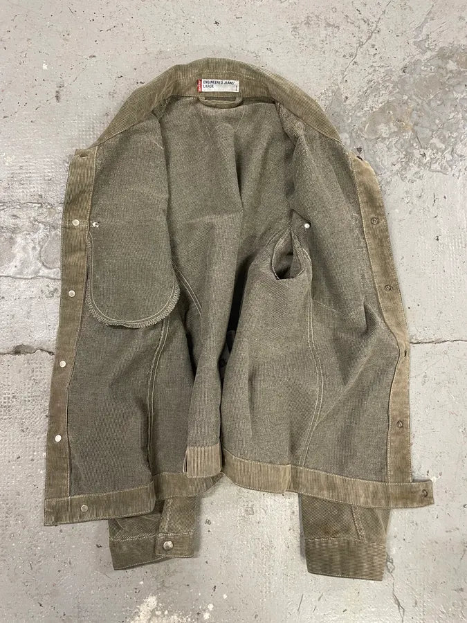 Levi’s Engineered Grey Corduroy Structured Jacket (M/L) sCDCwJE 6