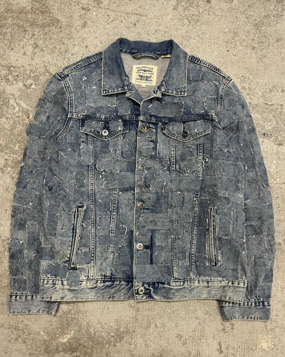 Levis Made & Crafted Unique Denim Patchwork Jacket (M) 0