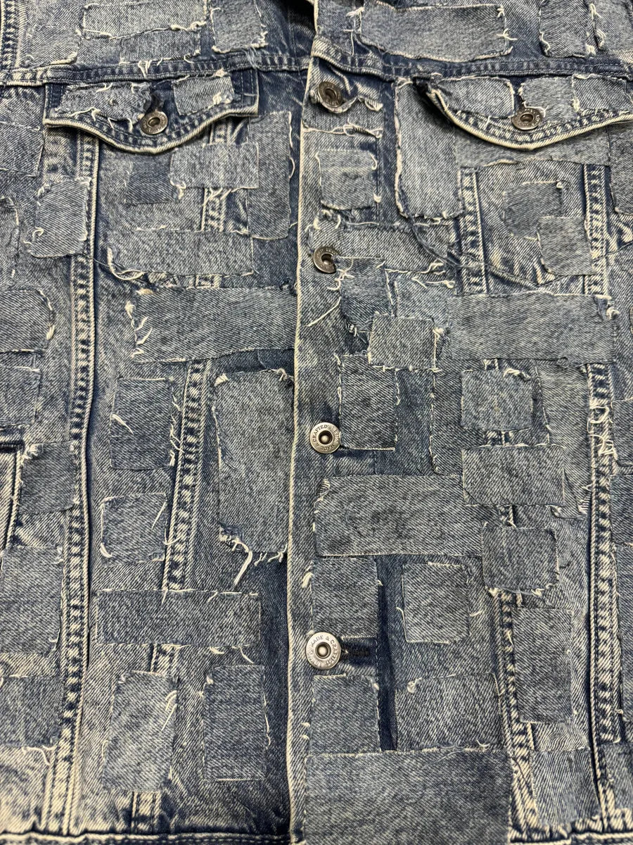 Levis Made & Crafted Unique Denim Patchwork Jacket (M) 10