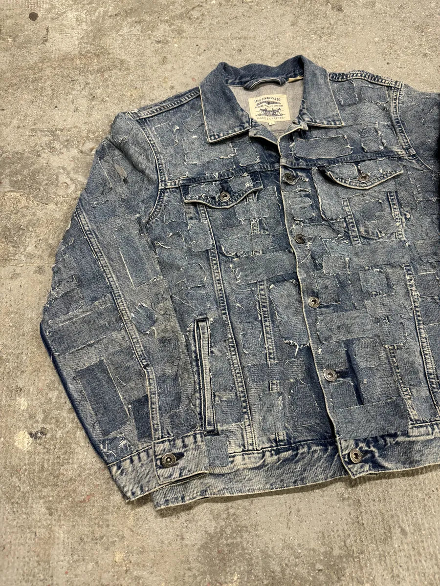 Levis Made & Crafted Unique Denim Patchwork Jacket (M) 11