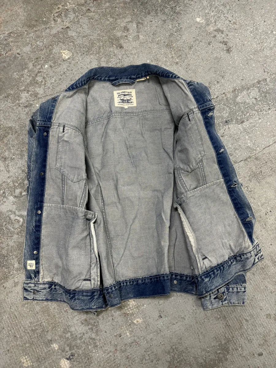 Levis Made & Crafted Unique Denim Patchwork Jacket (M) 12