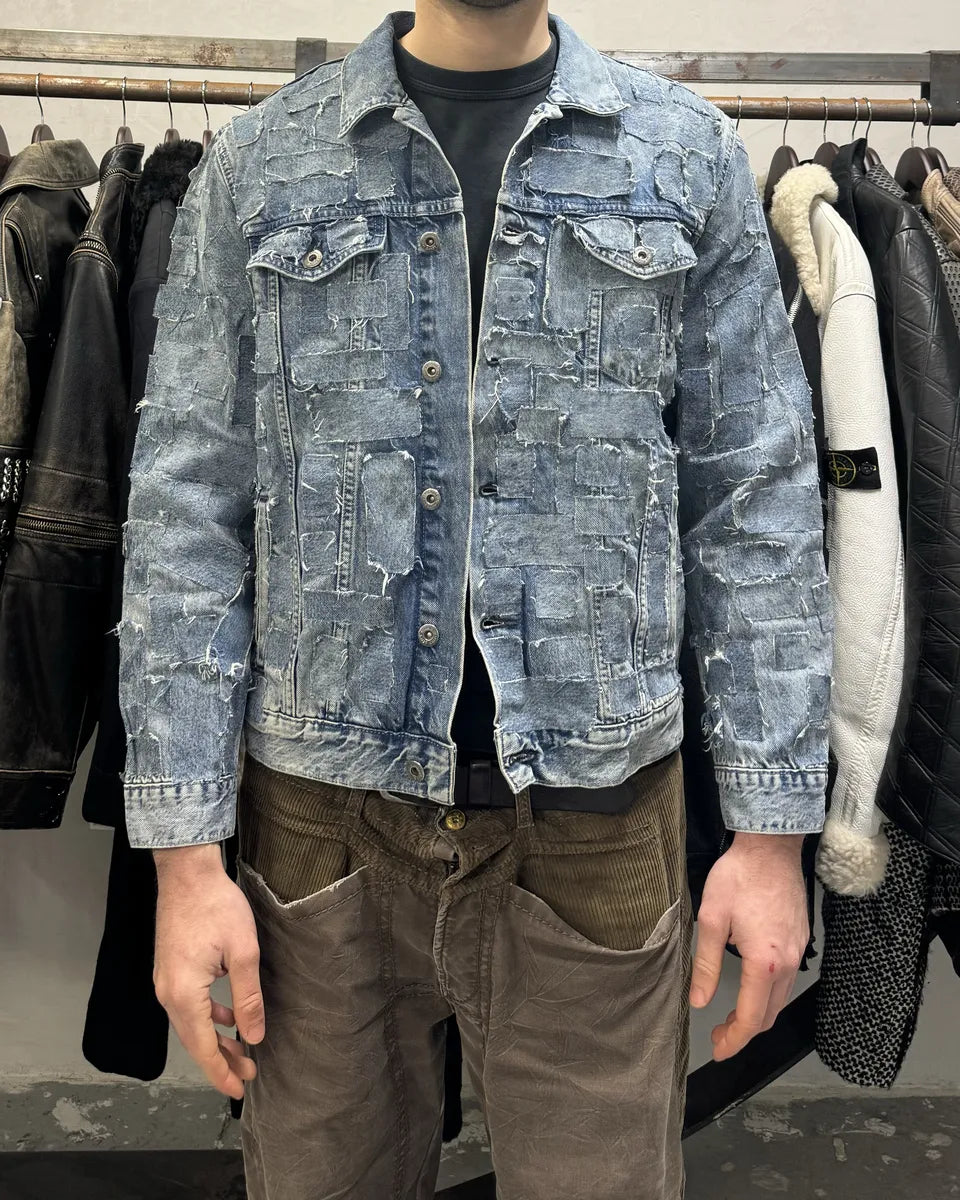 Levis Made & Crafted Unique Denim Patchwork Jacket (M) 2
