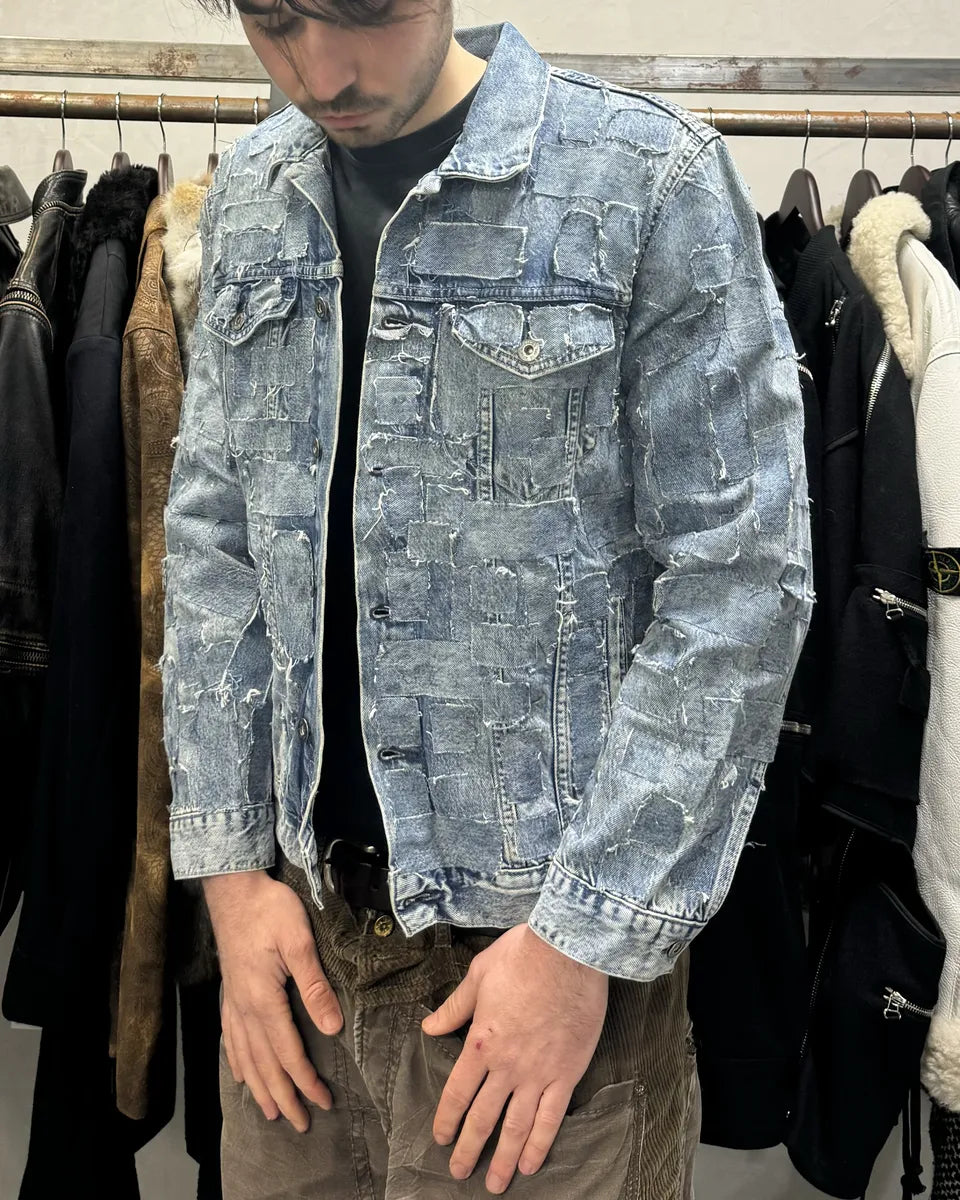 Levis Made & Crafted Unique Denim Patchwork Jacket (M) 4
