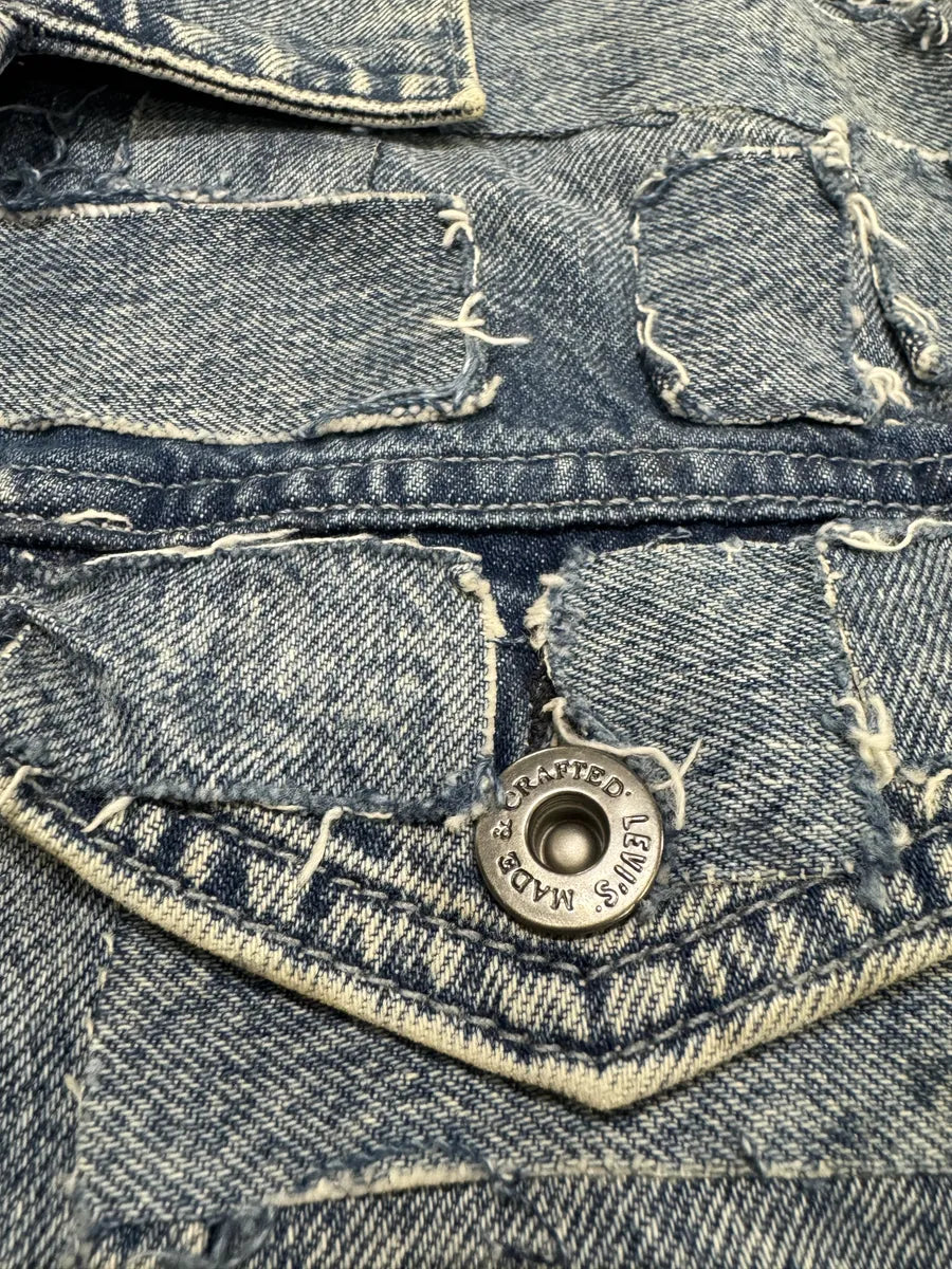 Levis Made & Crafted Unique Denim Patchwork Jacket (M) 8