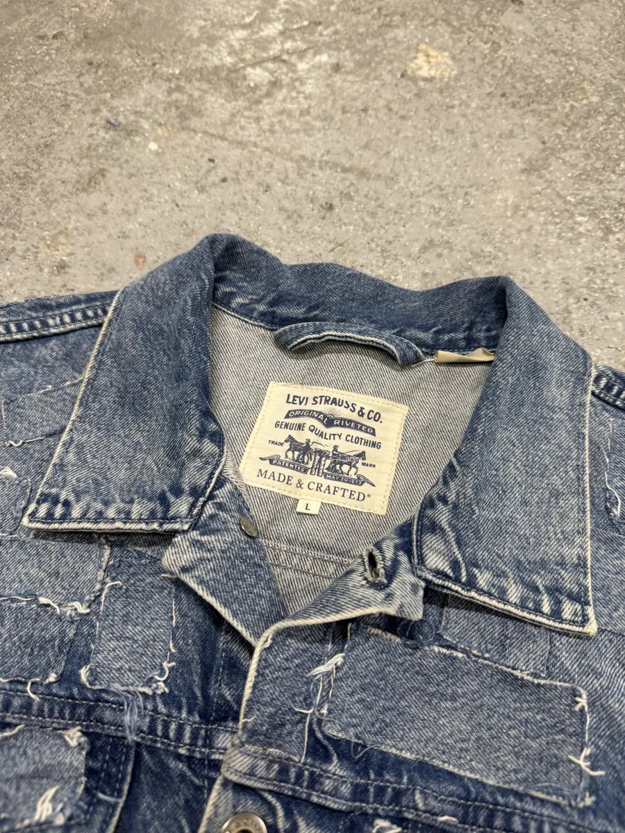 Levis Made & Crafted Unique Denim Patchwork Jacket (M) 9