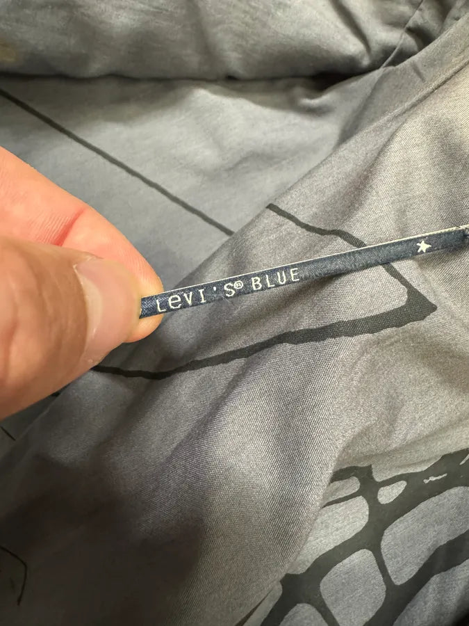 Levi’s Orange Leather Bomber Jacket SycHbIL 9