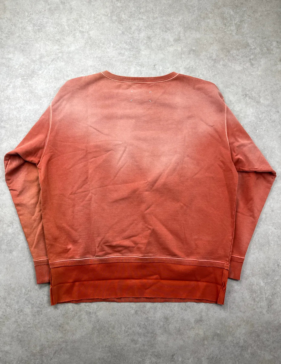 SS2022 Maison Margiela Terracotta Abstract Layered Hem Sweater lneJKiwJ 3