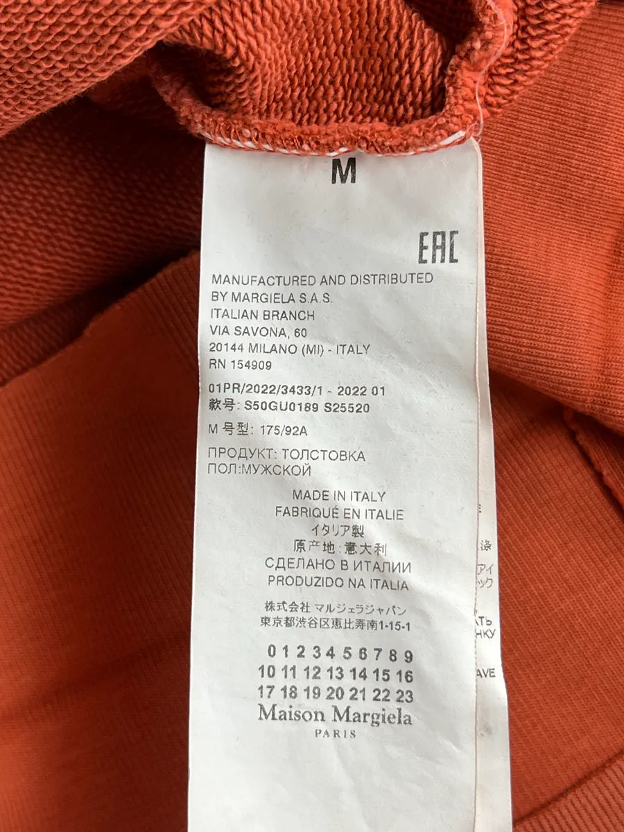 SS2022 Maison Margiela Terracotta Abstract Layered Hem Sweater lneJKiwJ 10