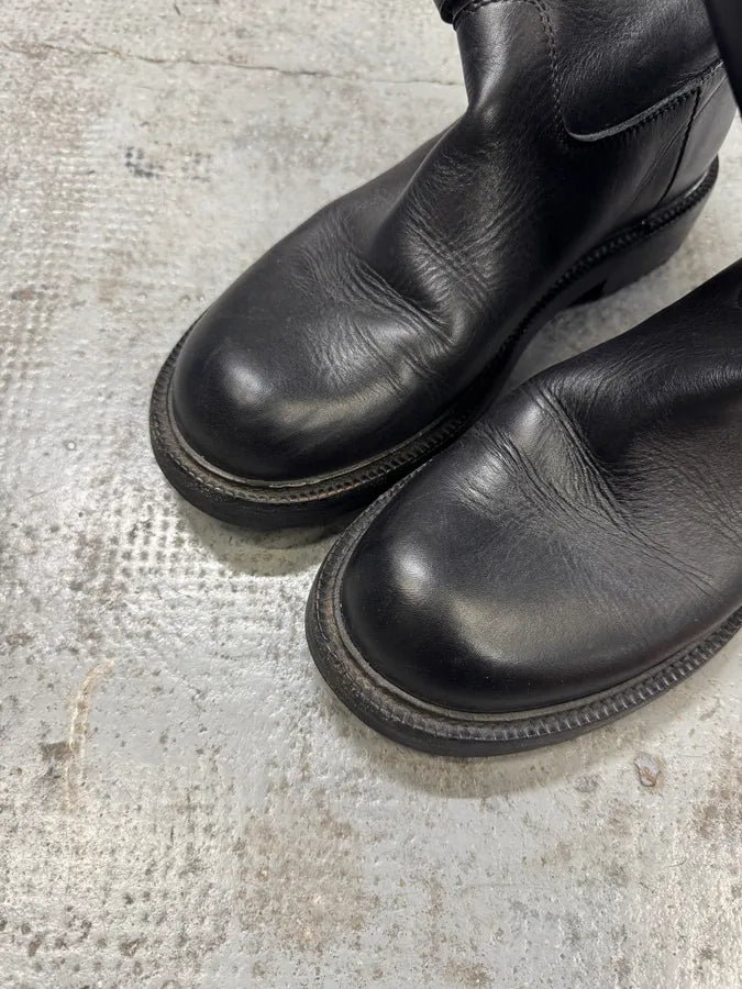 Loewe Black Ankle Leather Boots yNuQaSQ 3