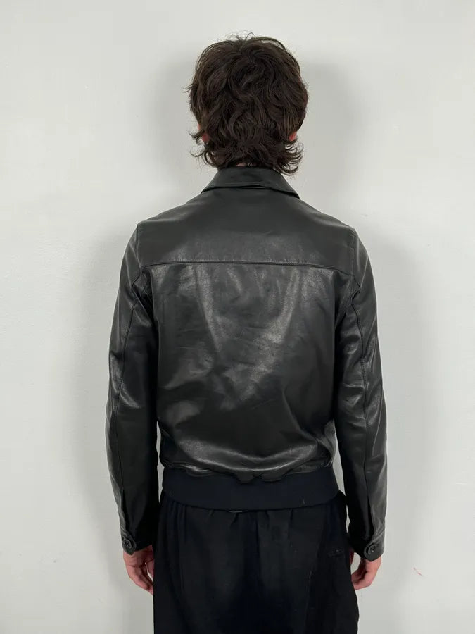 Loewe Black Premium Leather Classy Jacket fuWHyCM 2
