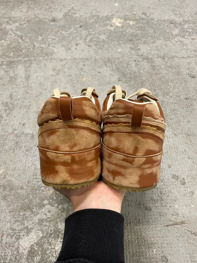 Loewe Brown Deconstructed Faded Leather Shoes CRJWxzw 5