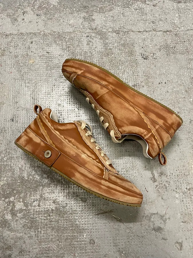 Loewe Brown Deconstructed Faded Leather Shoes CRJWxzw 6