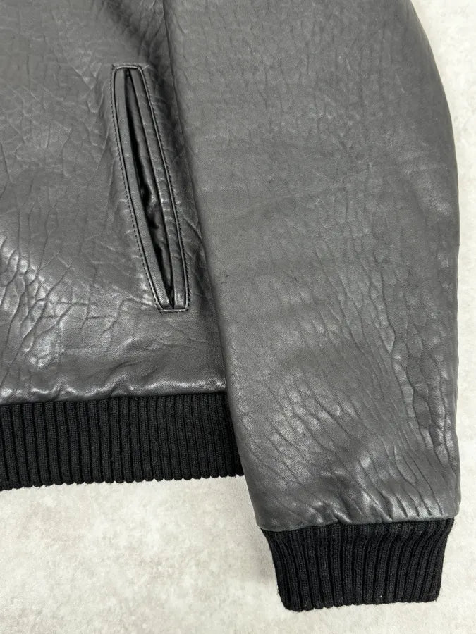 Loro Piana Black Premium Grained Leather Jacket lBqXaRq 8