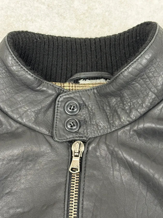 Loro Piana Black Premium Grained Leather Jacket lBqXaRq 7