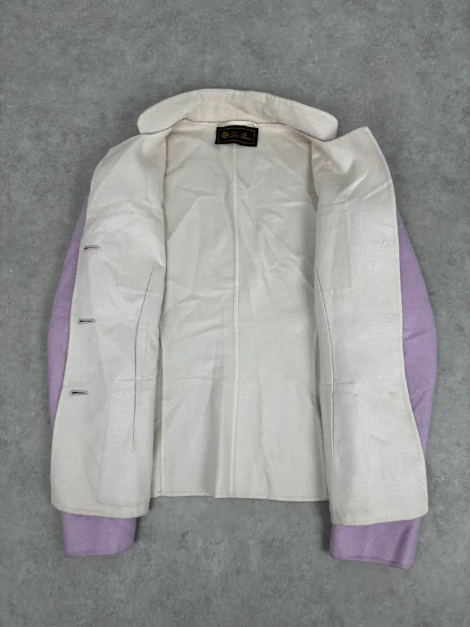 Loro Piana Purple Lila Officer Cashmere Buttoned Jacket PifjMLb 6