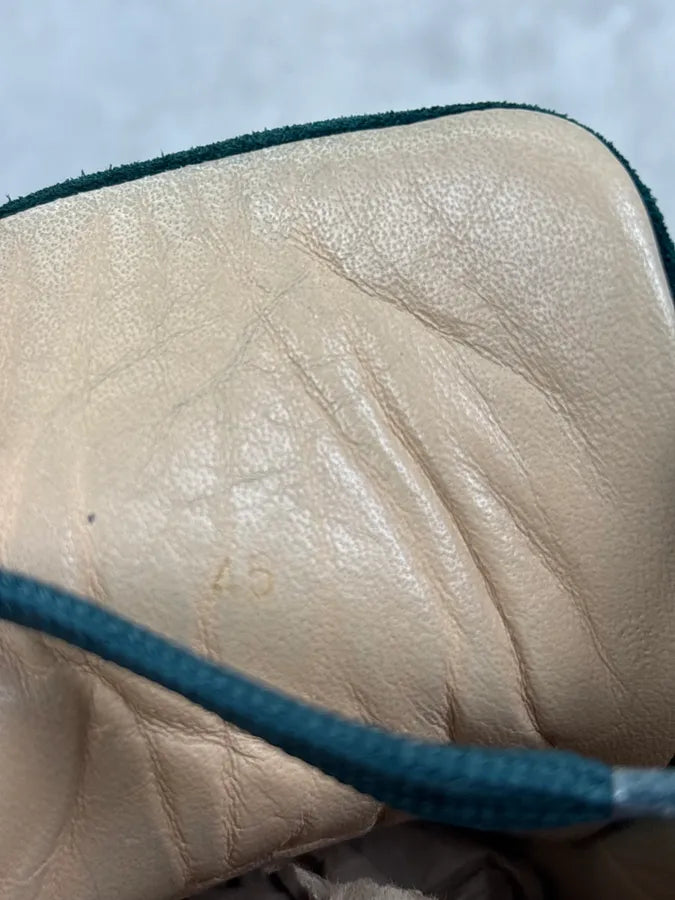 Louboutin Louis Orlato Green Velvet Suede Leather High Sneakers GPSdphv 9