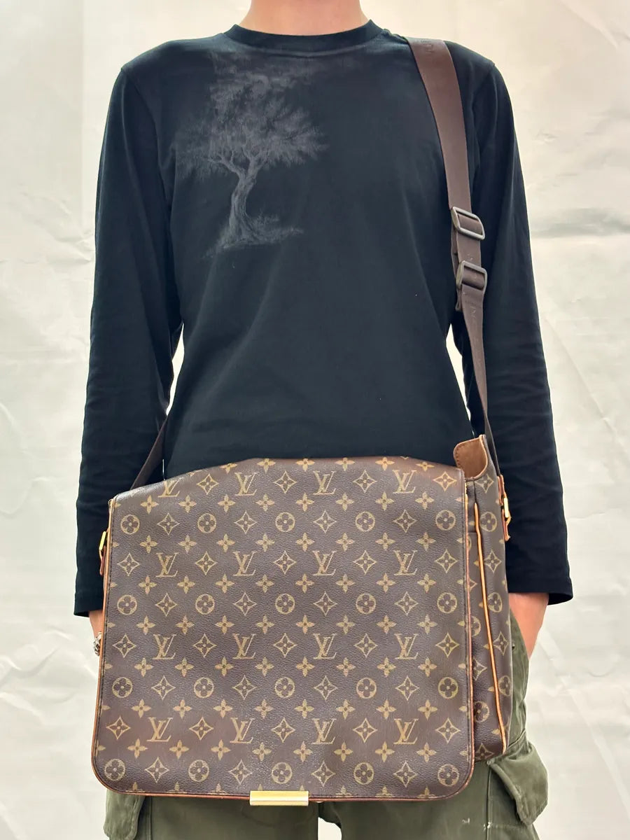 Louis Vuitton Brown Leather Monogram Bag JFccUzz 2