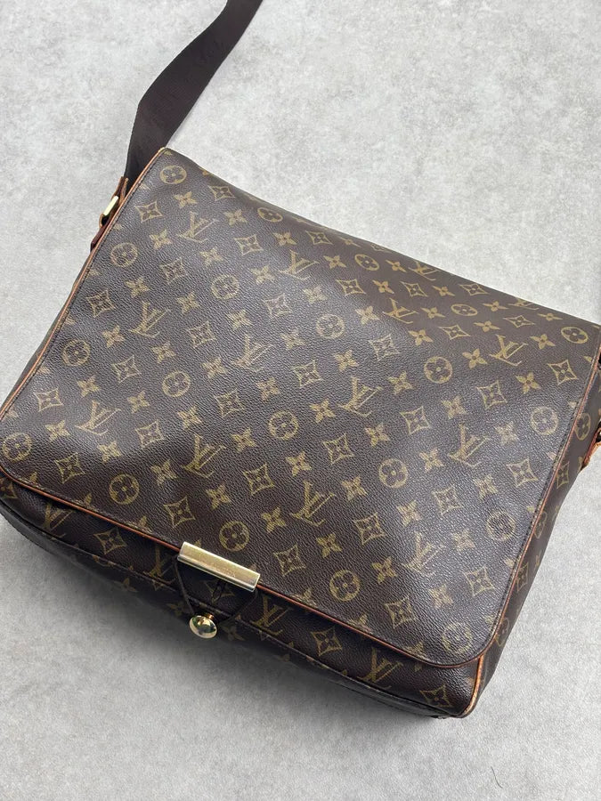 Louis Vuitton Brown Leather Monogram Bag JFccUzz 3