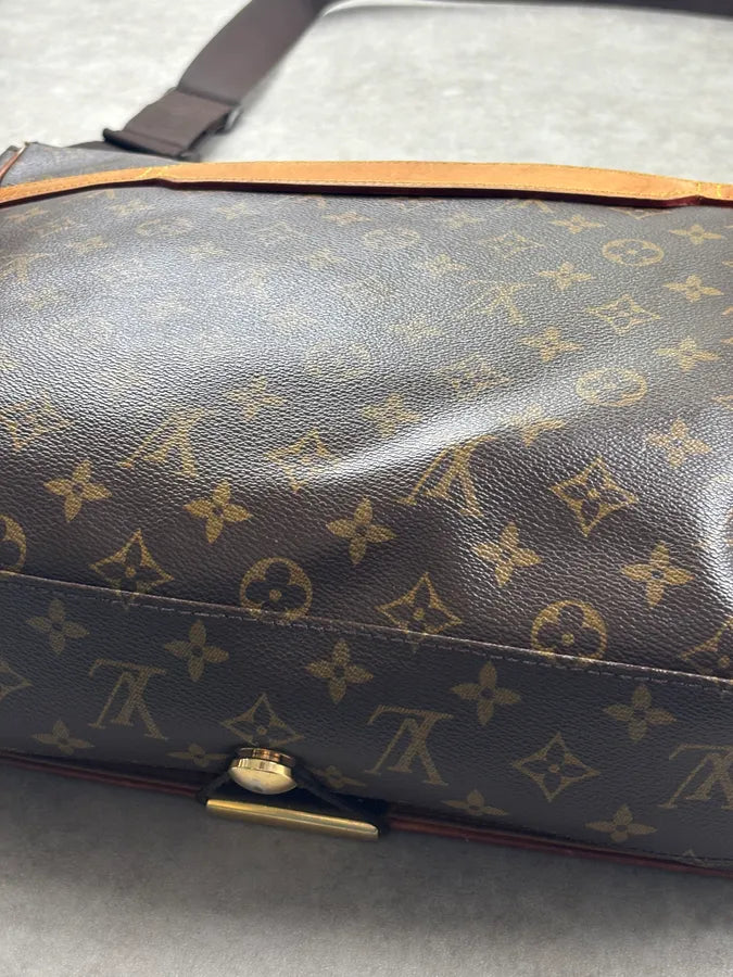 Louis Vuitton Brown Leather Monogram Bag JFccUzz 19
