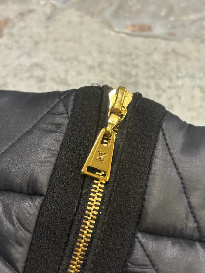 Louis Vuitton Black Acetate Quilted A-Line Skirt ehtWOFQ 7